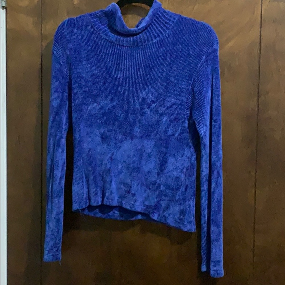 Blue Mary Jane Marcasiano Turtleneck